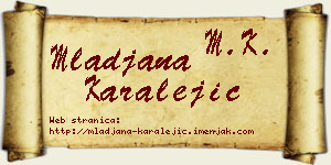 Mlađana Karalejić vizit kartica